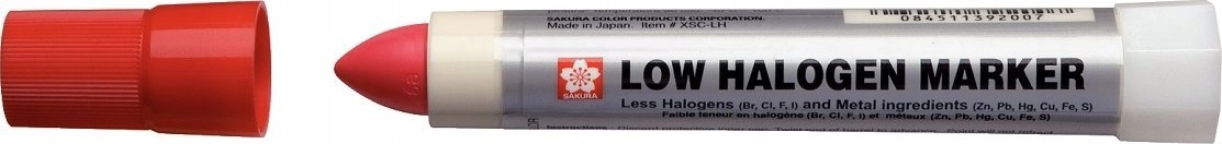 Sakura Marker Solid Low Halogen red