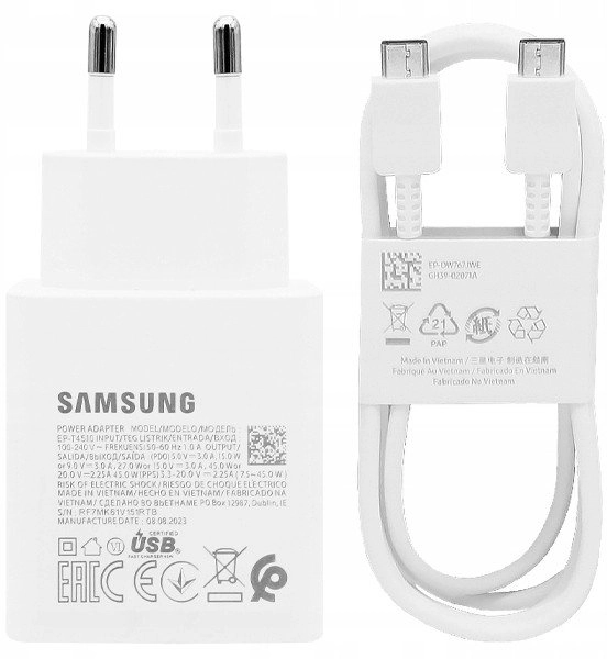 Samsung EP-TA845EWE + EP-DW767JWE 45W Travel