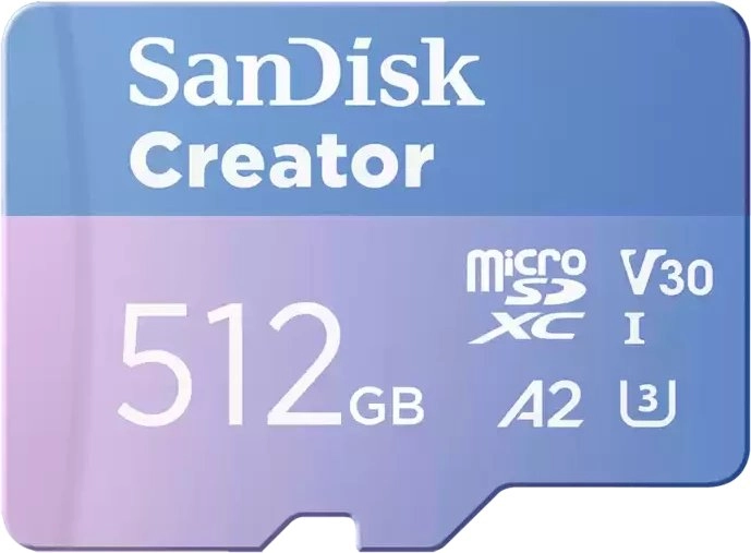SanDisk Creator 512 GB MicroSDXC UHS-I