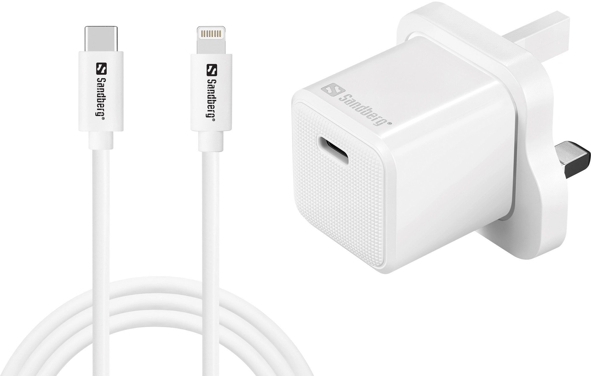 Sandberg 441-64 USB-C 20W Charger UK+Lightning