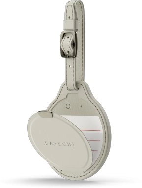 Satechi Vegan-Leather FindAll Luggage Tag Sand