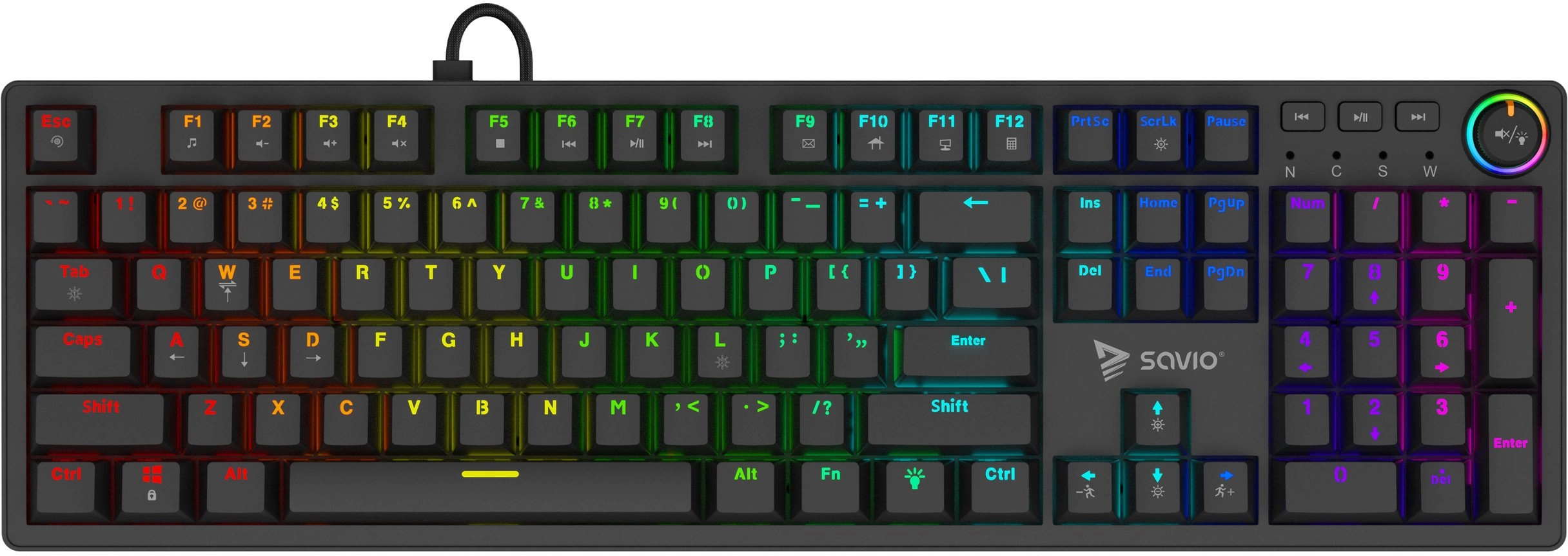 SAVIO KLAWIATURA MECHANICZNA STYX OUTEMU PEACH