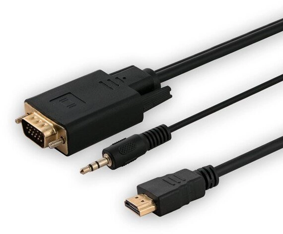 Adapter HDMI (M) -VGA (M) +