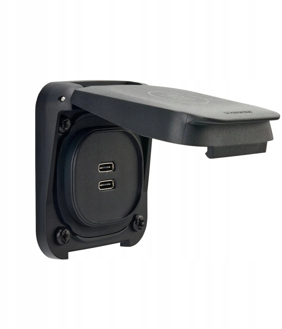 External Dual USB-C charging port Scanstrut