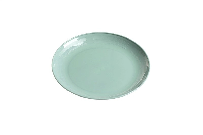 SHALLOW SMALL PLASTIC PLATE. GREEN (