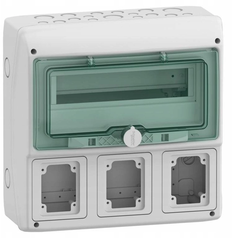 1x12 surface-mounted Mureva IP65 switchgear for