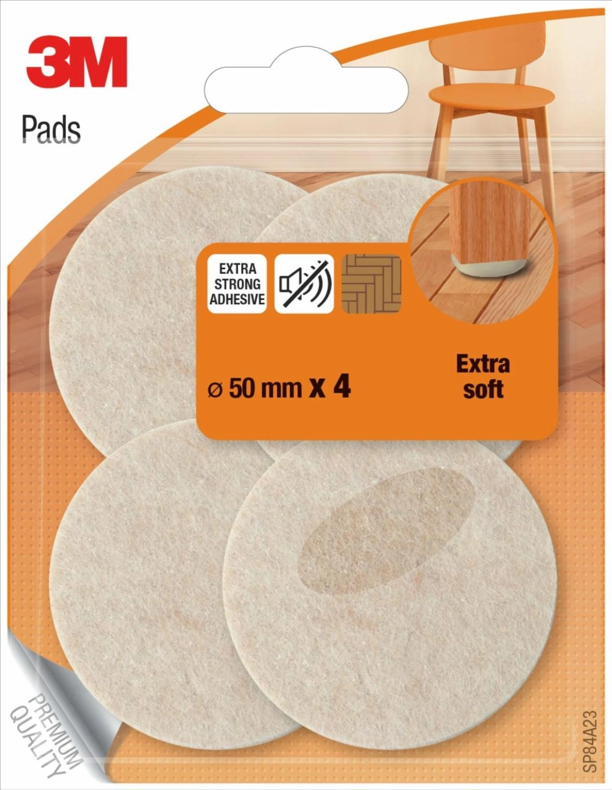 3M SP84A23 furniture floor protector pad