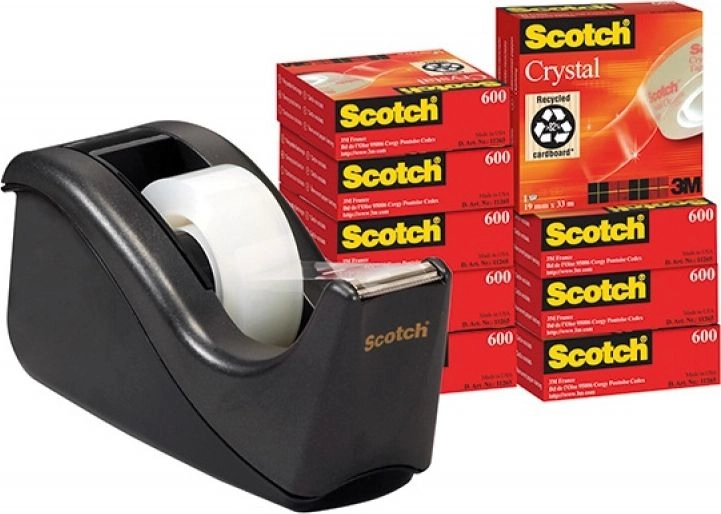 Scotch 19MMX33M crystalline office tape set