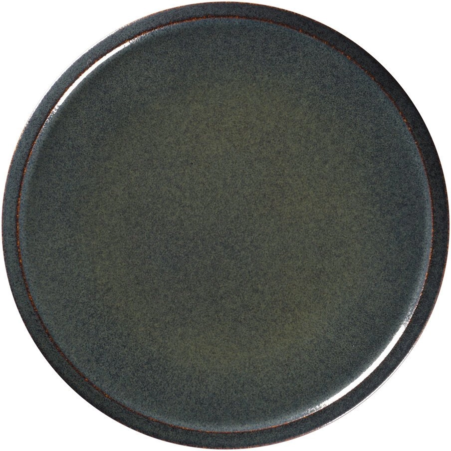 STONE Flat plate 24 cm volcanic
