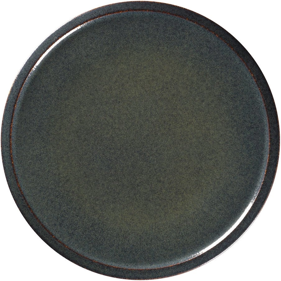 STONE Flat plate 28 cm volcanic