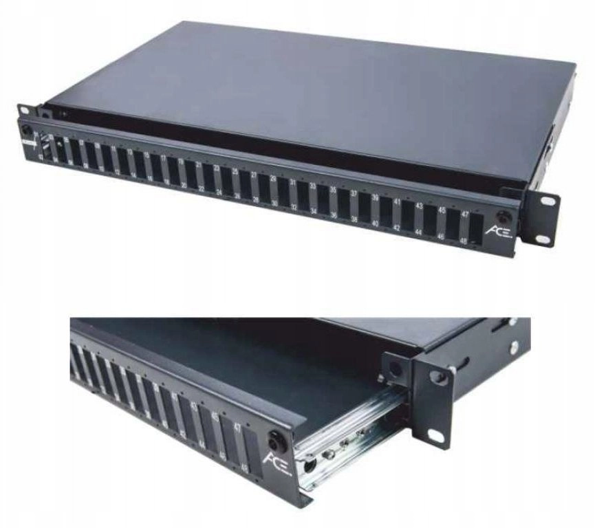 Panel 19 1U 24xSC duplex with