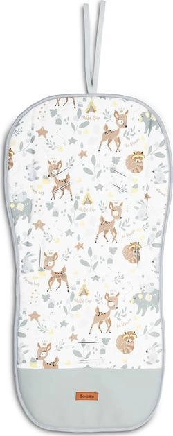 Sensillo VELVET STROLLER INSERT  WHITE FOREST