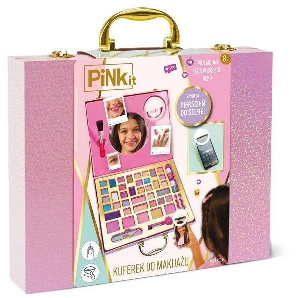 Pink It Makeup case with selfie