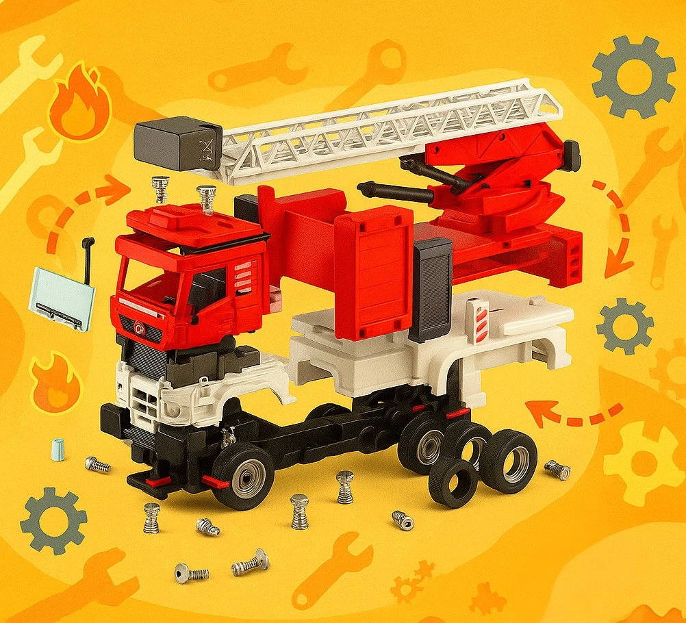 B34E1 CAR LARGE FIRE TRUCK LIGHTS