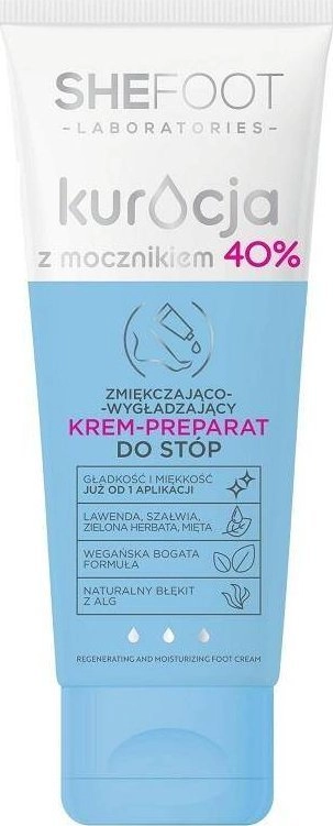 SheFoot Kuracja z Mocznikiem 40% Zmiękczająco-Wygładzający