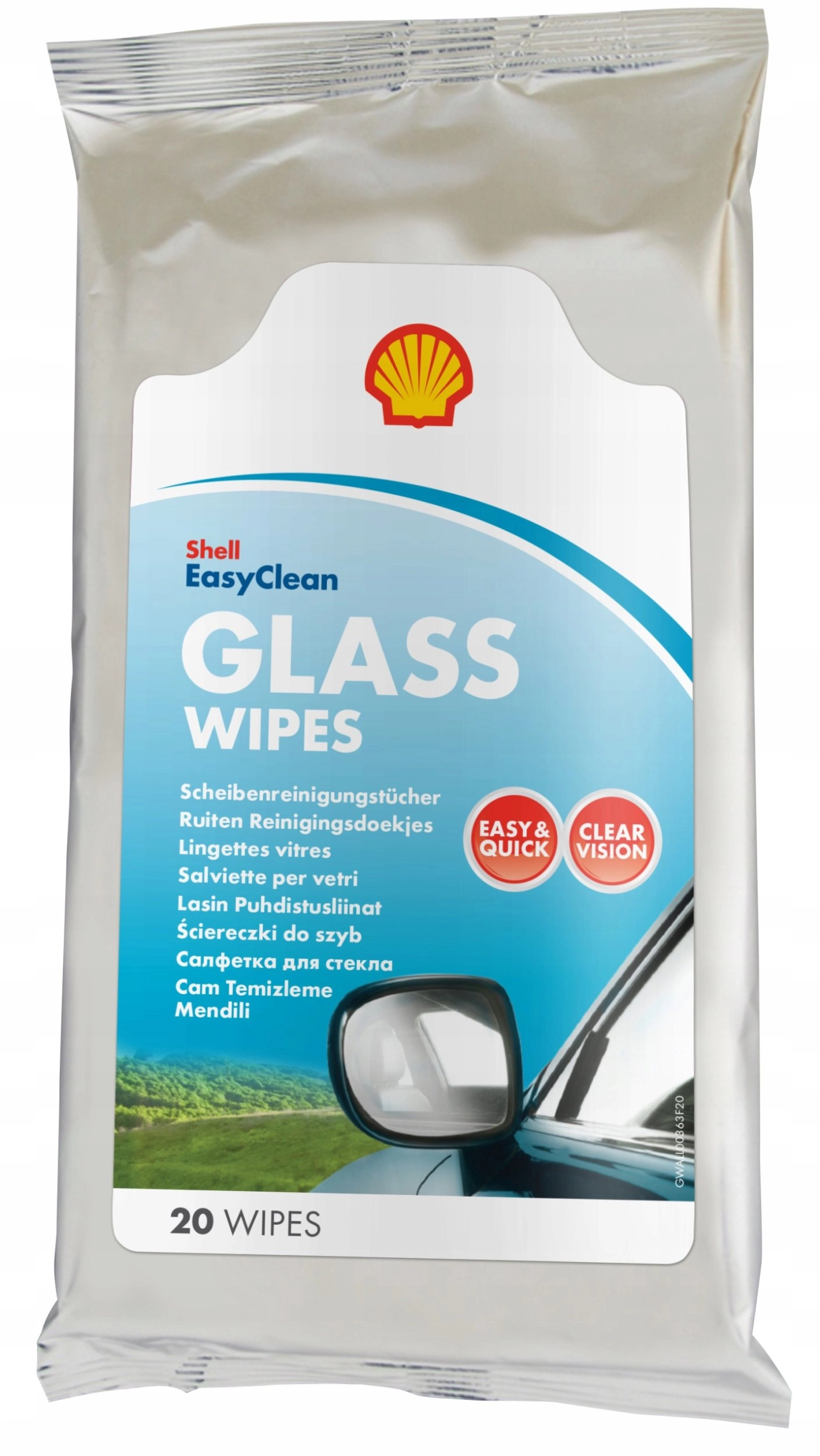 GLASS WIPES SHELL 15331650 79294 7041068133630