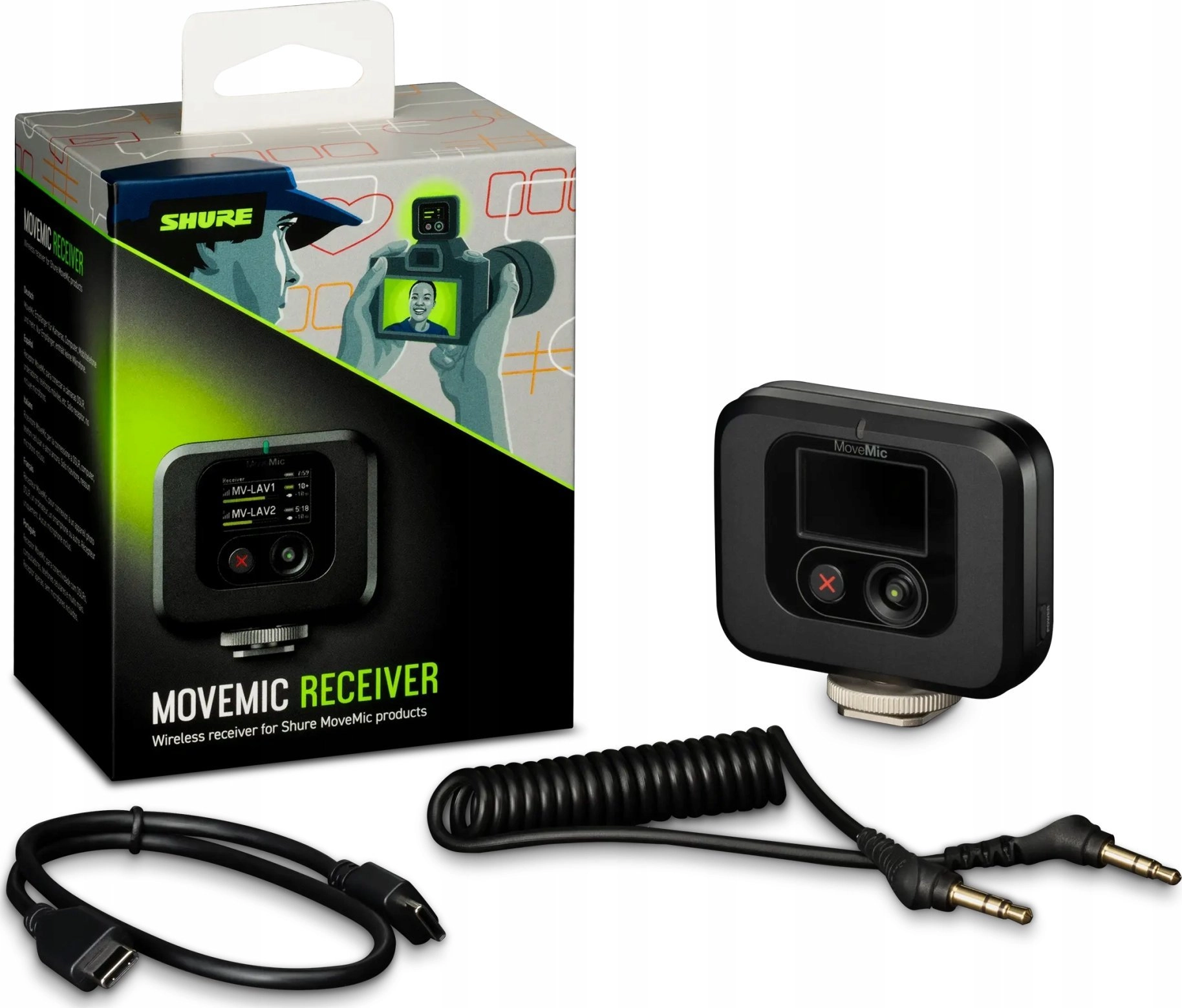 Shure MV-R-Z6 wireless microphone receiver Camera
