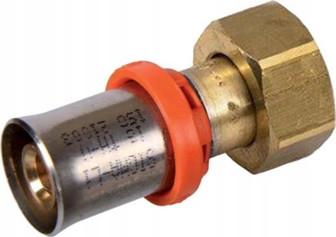 Press connector with screw connection 16