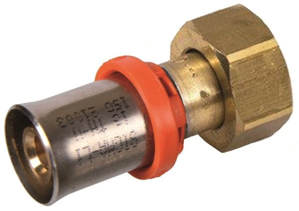 Press connector with screw connection 20