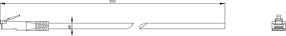 Communication cable for 3RC7 ILM for