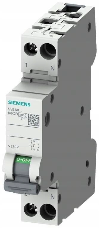 Circuit breaker 1P+N B 25A 6kA