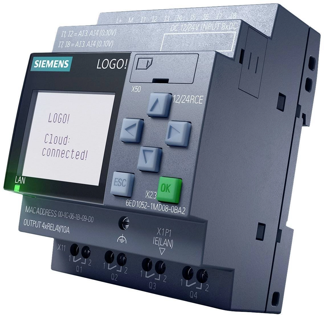 Logic module LOGO! 24RCEO (AC) power