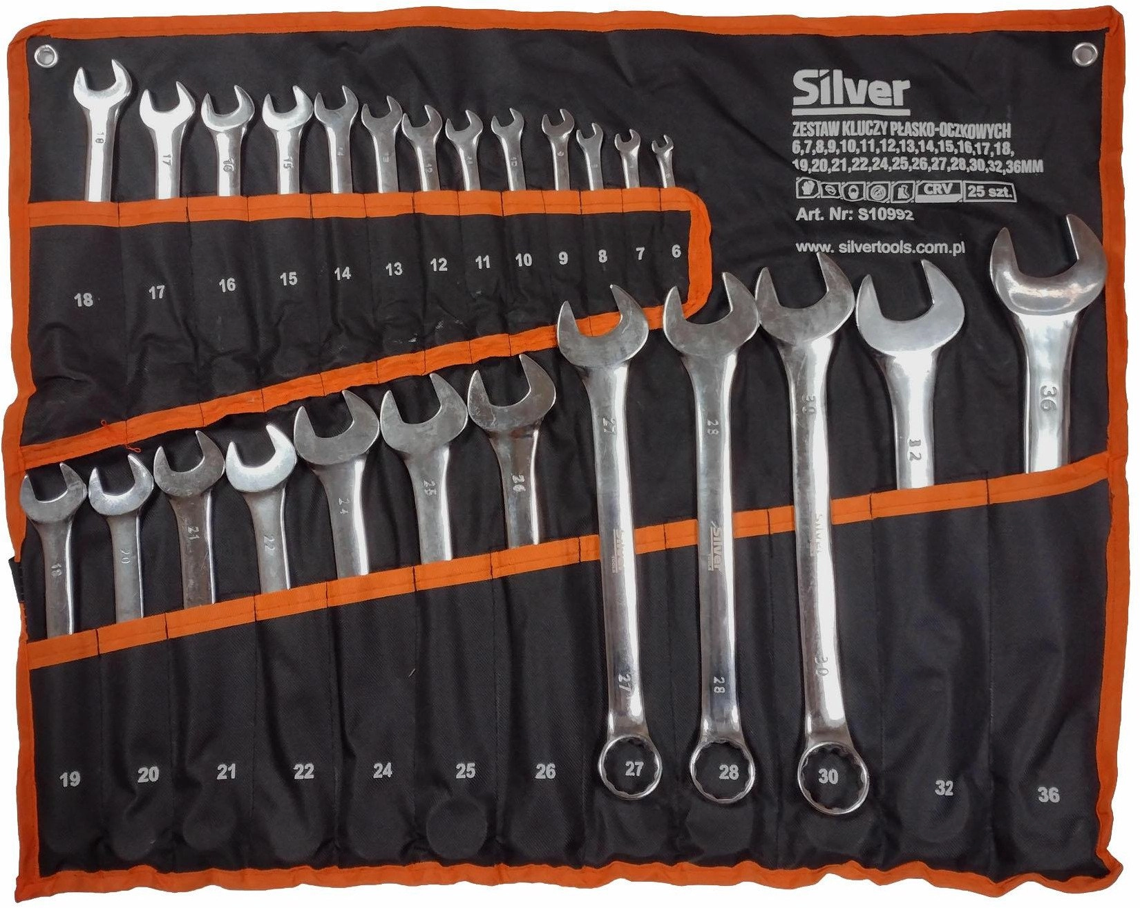 COMBINATION WRENCH 6-36mm 25 pcs. /SILVER
