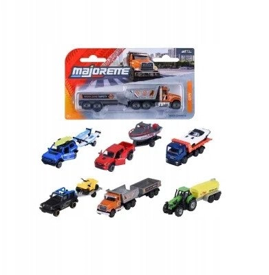 Majorette city vehicles with trailers 300-2001
