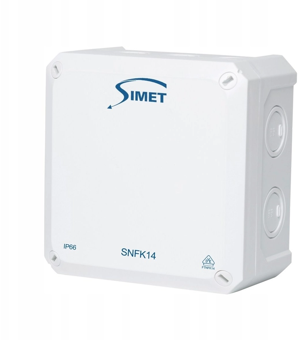 Wall box 140x140x81mm IP66 white SNFK14