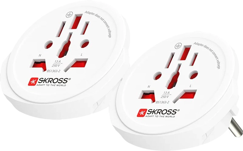 SKROSS Adapter World to Europe Duo