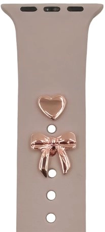 Pin Charms rose gold bow watch