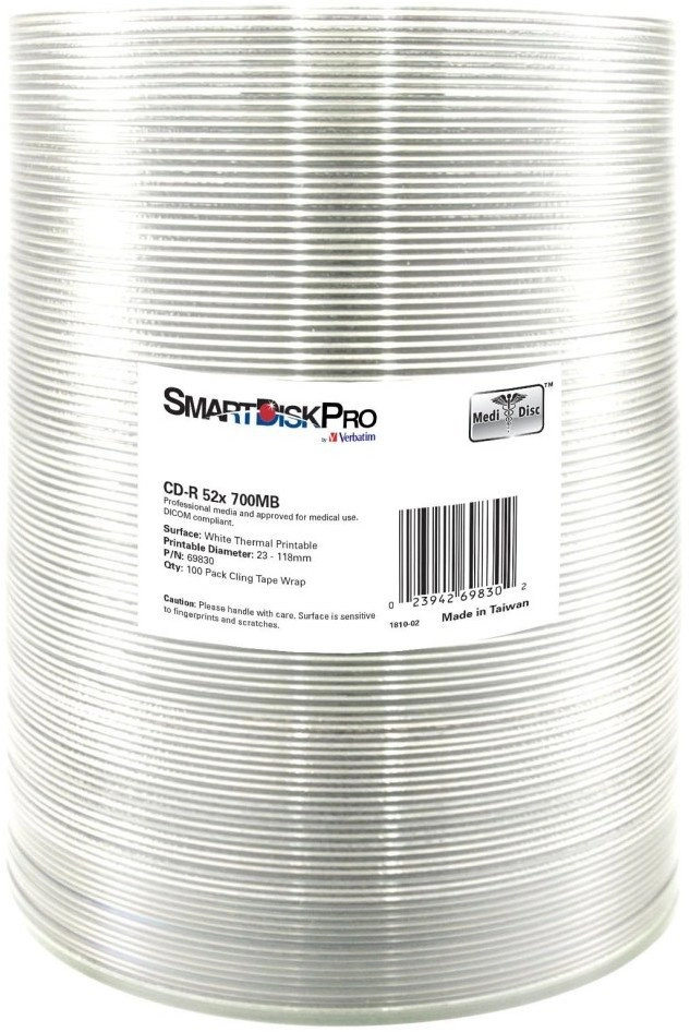 Smartdisk CD-R  69830  White Thermal Printable