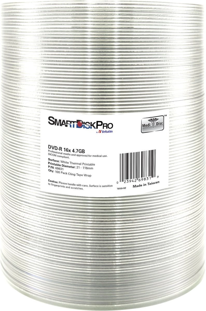 Smartdisk DVD-R  White Thermal Printable  69831