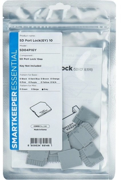 SmartKeeper MSD04P1GY 10 x Micro SD