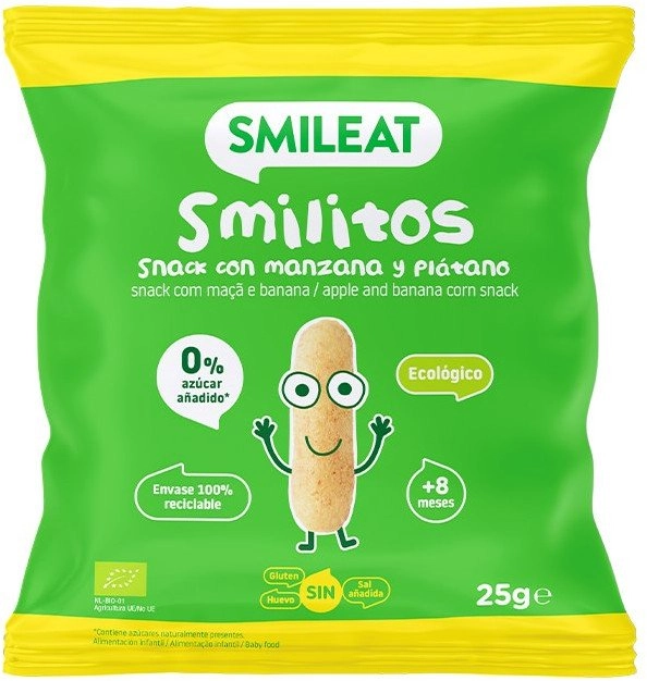Smileat Corn crisps with apple and