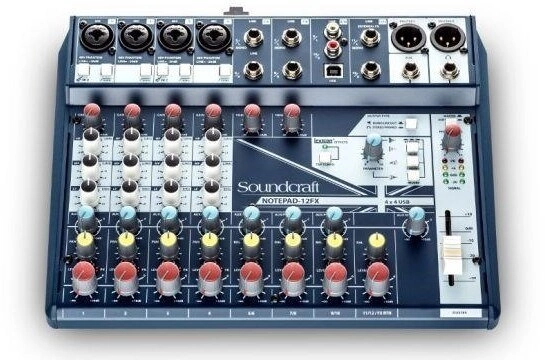 Soundcraft Notepad-12FX Mixing Console 008-08-213 0688705003061