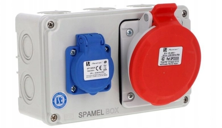 Switchboard 5x32A 3x16A INA=32A IP54 SB-001705-S0020-54