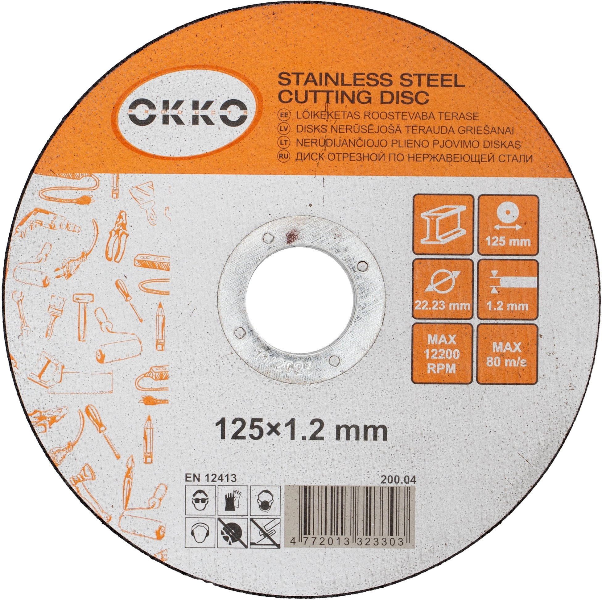 CUTTING DISCS 125X1.2 OKKO 14974107