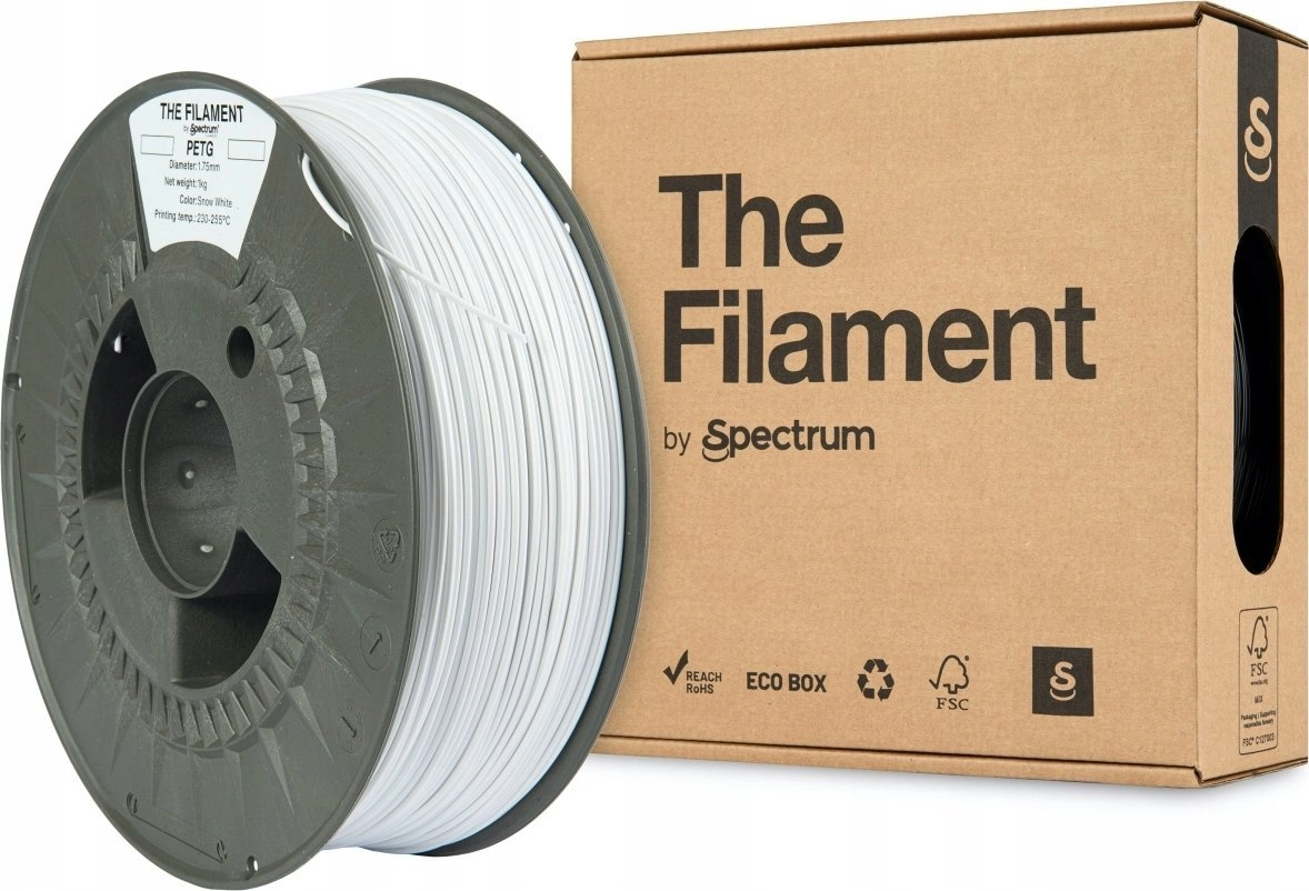 Filaments PET-G snow white 1kg Filaments