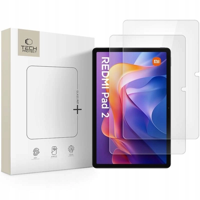 SZKŁO HARTOWANE TECH-PROTECT GLASS FIT+ 2-PACK