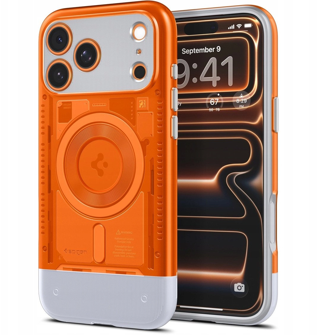 Spigen Classic C1 MagSafe tangerine -