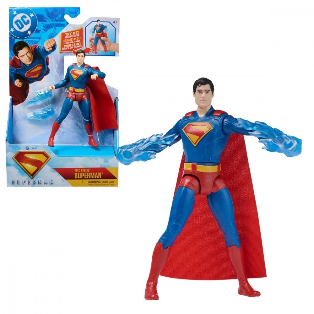 Functional action figure superman movie 6