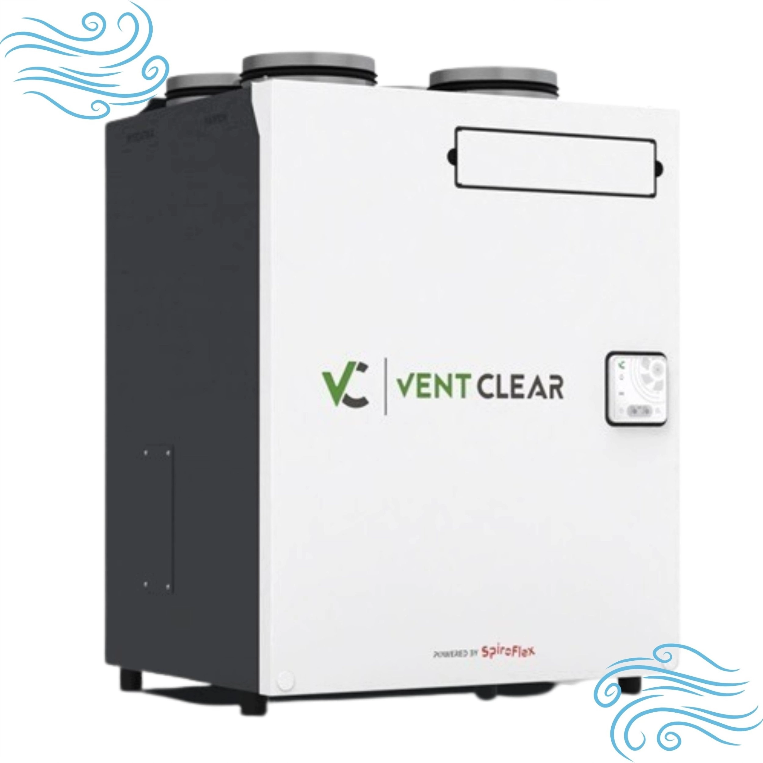 SpiroFlex fan Vertical recuperator Vent Clear