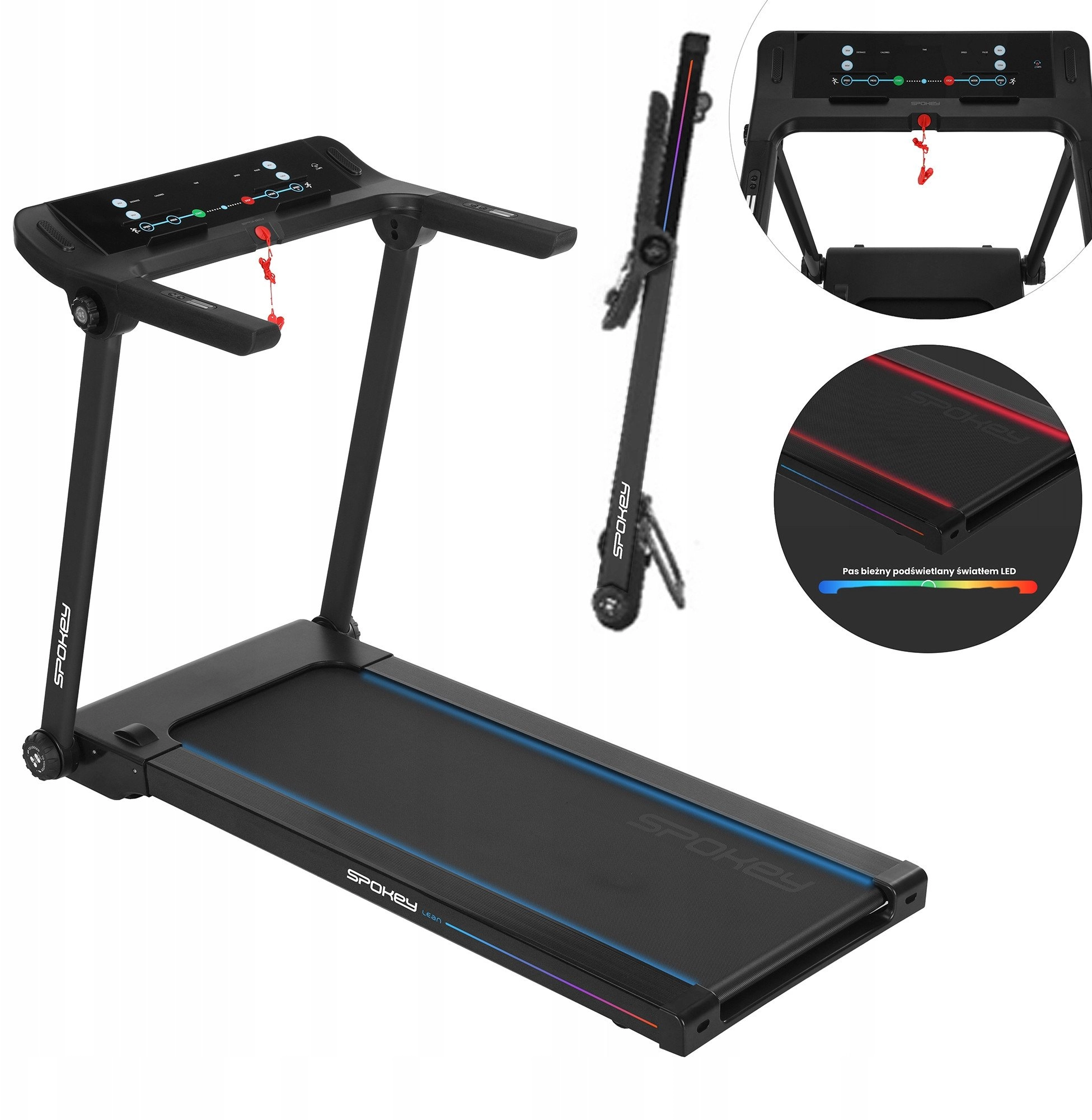 Spokey LEAN foldable electric treadmill Bieżnia
