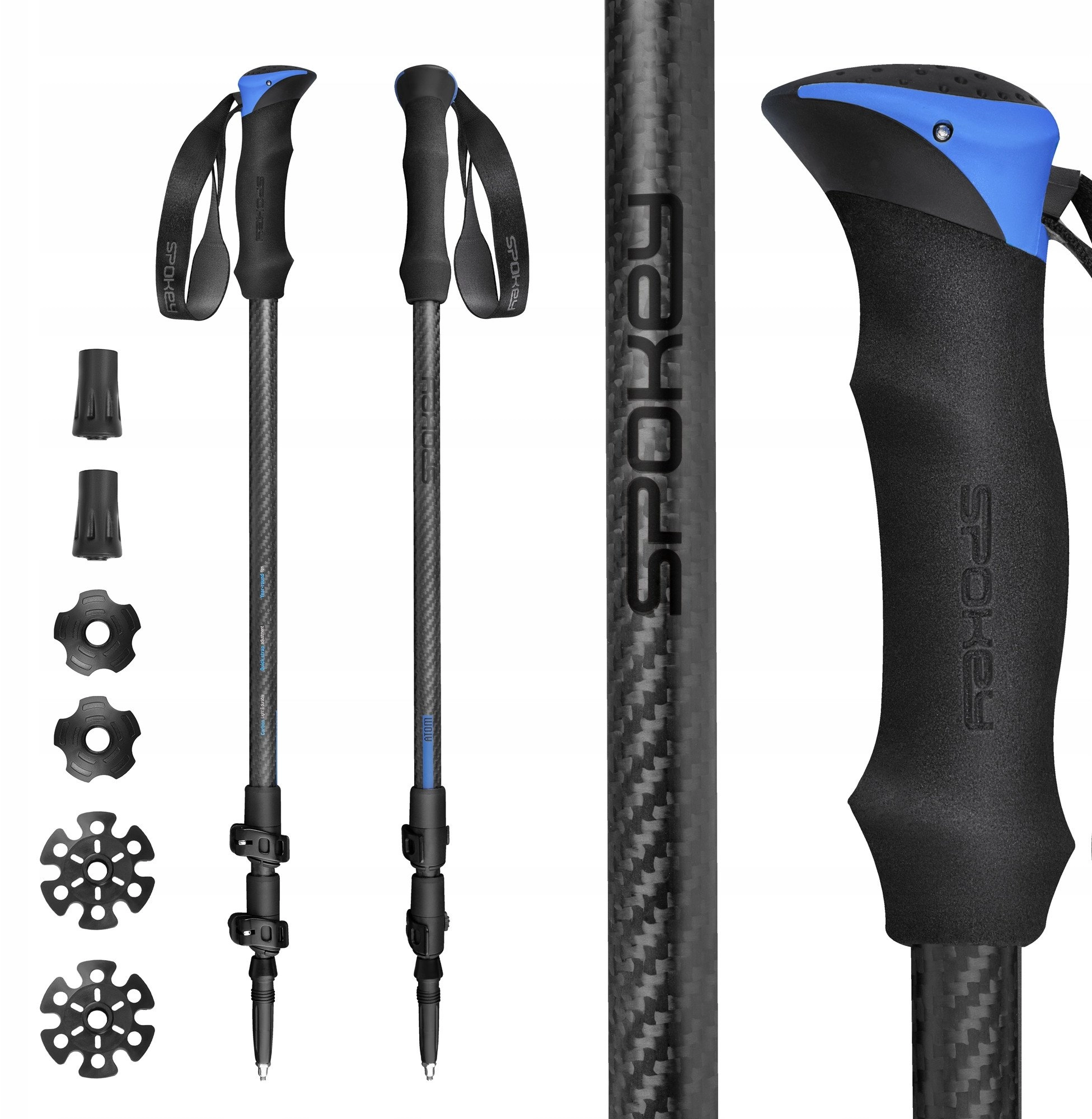 Ultralight carbon fiber trekking poles Spokey