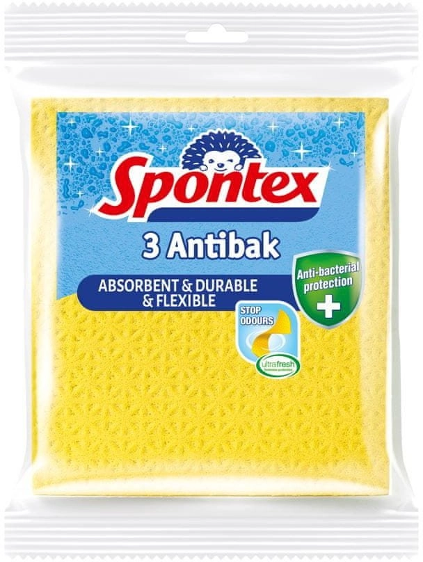 ŚCIERECZKA ANTYBAKTERYJNA GĄBCZASTA ANTIBAK 3 SZT