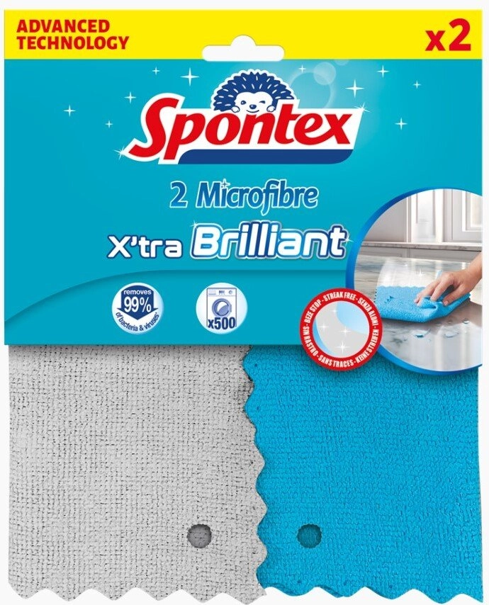 Spontex ŚCIERECZKA MICTROFIBRE UNIWERSALNA X`TRA BRILLIANT