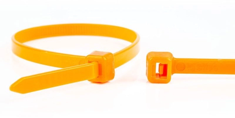 WKK plastic cable ties orange 300x3