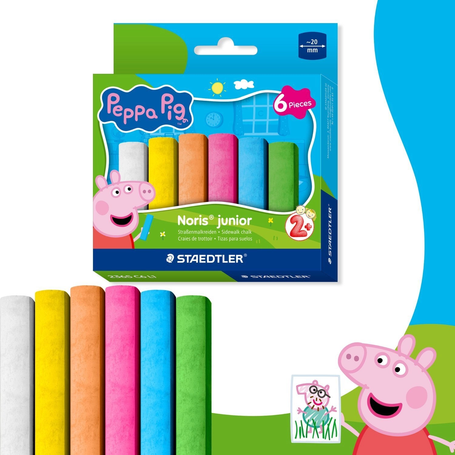 STAEDTLER street chalk NJ Peppa 6pcs