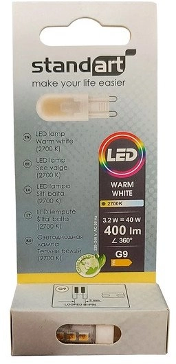 LED BULB 3.2W G9 400LM